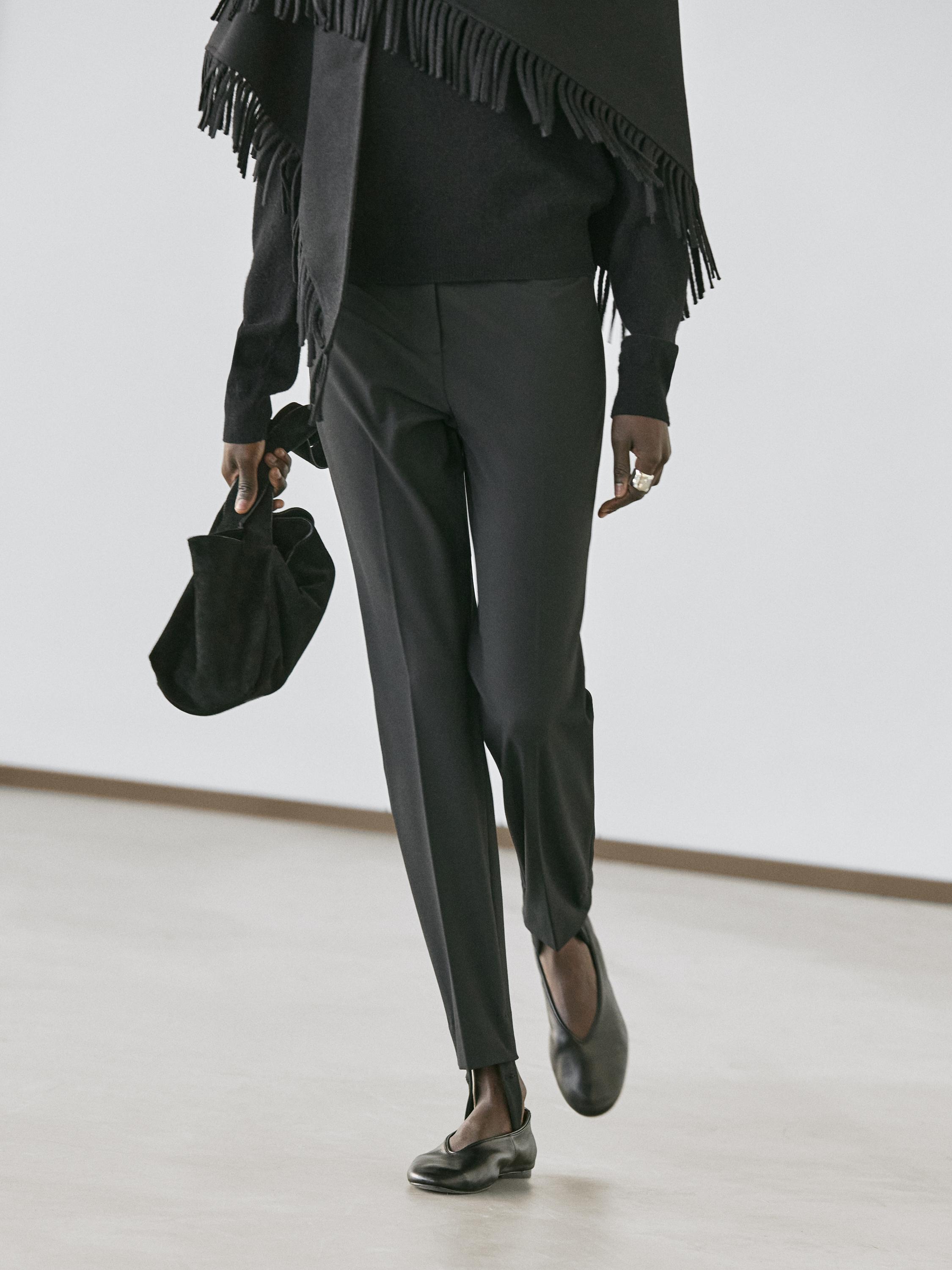 Pantalon avec élastique dans le bas